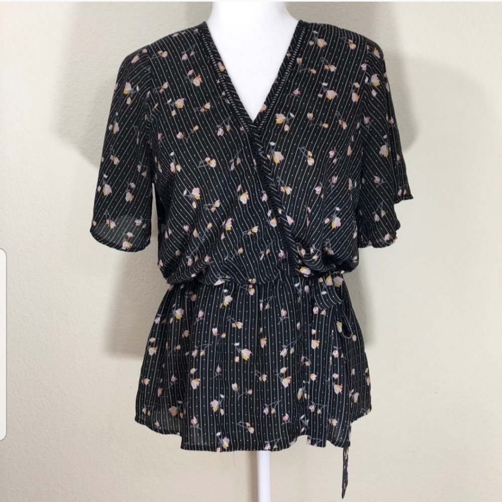 COPY - Sienna Sky Faux Wrap Blouse